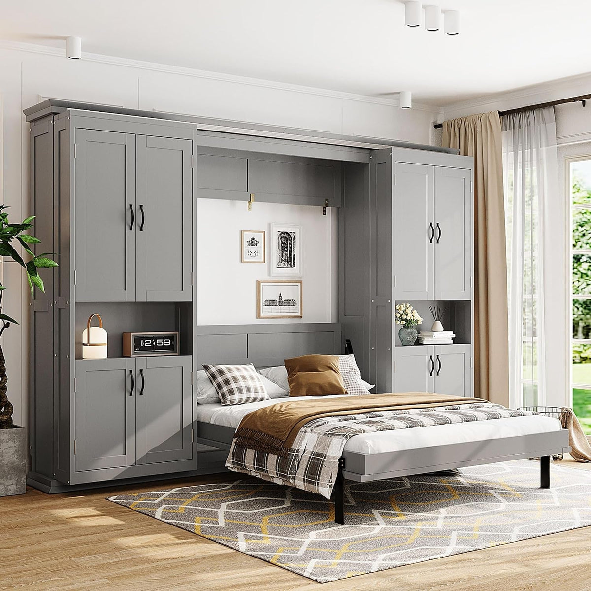 modern-full-murphy-bed-with-dual-sliding-doors-storage-cabinets-wood-hidden-wall-bed-with-dual-6-tier-side-shelves-large-capacity-space-saving-gray-12-9