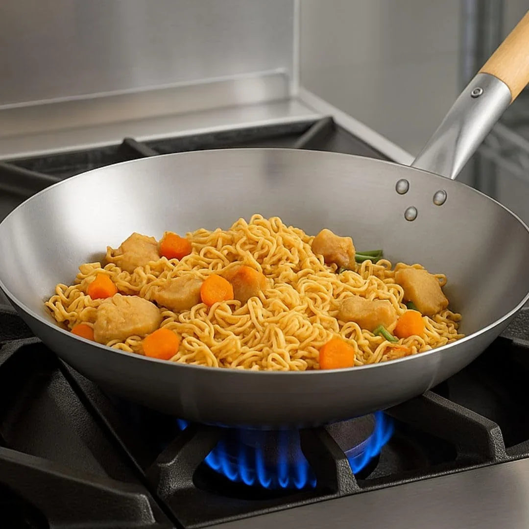 14-carbon-steel-wok-pan-flat-bottom-with-wooden-handle-chinese-wok-pan-stir-fry-pans-cookware-saute-pan-ideal-for-stovetop-cooking