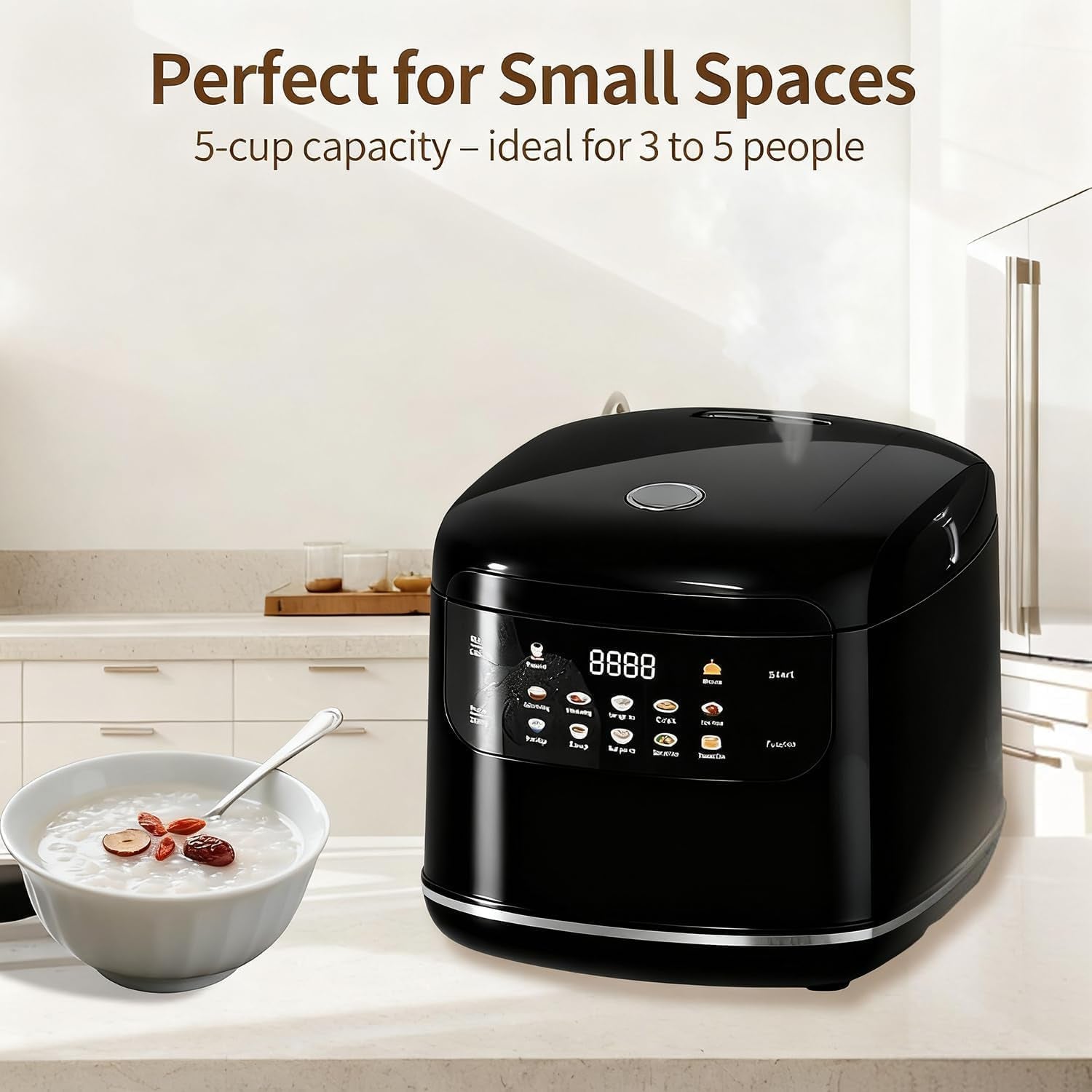 small-stainless-steel-low-carb-rice-cooker-2l-6-cups-cooked-3-cups-uncooked-400w-non-stick-ceramic-rice-maker-24-hours-timer-delay-10-functions-fast-cooker-auto-keep-warm-black