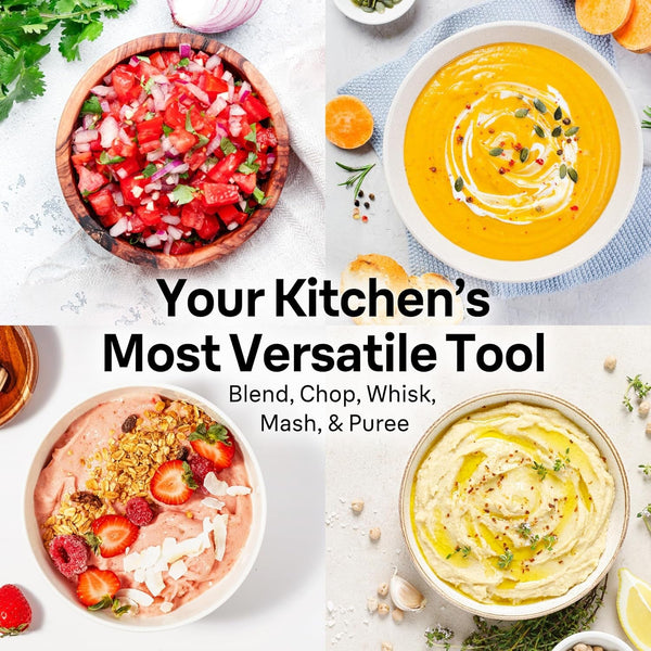 Braun Multiquick 7 3-In-1 Immersion Blender & Food Processor | #1 Hand Blender Brand, Adjustable Speed Control, Ergonomic Handle, Detachable Attachments, Beaker, Whisk, 2 Cup Chopper2