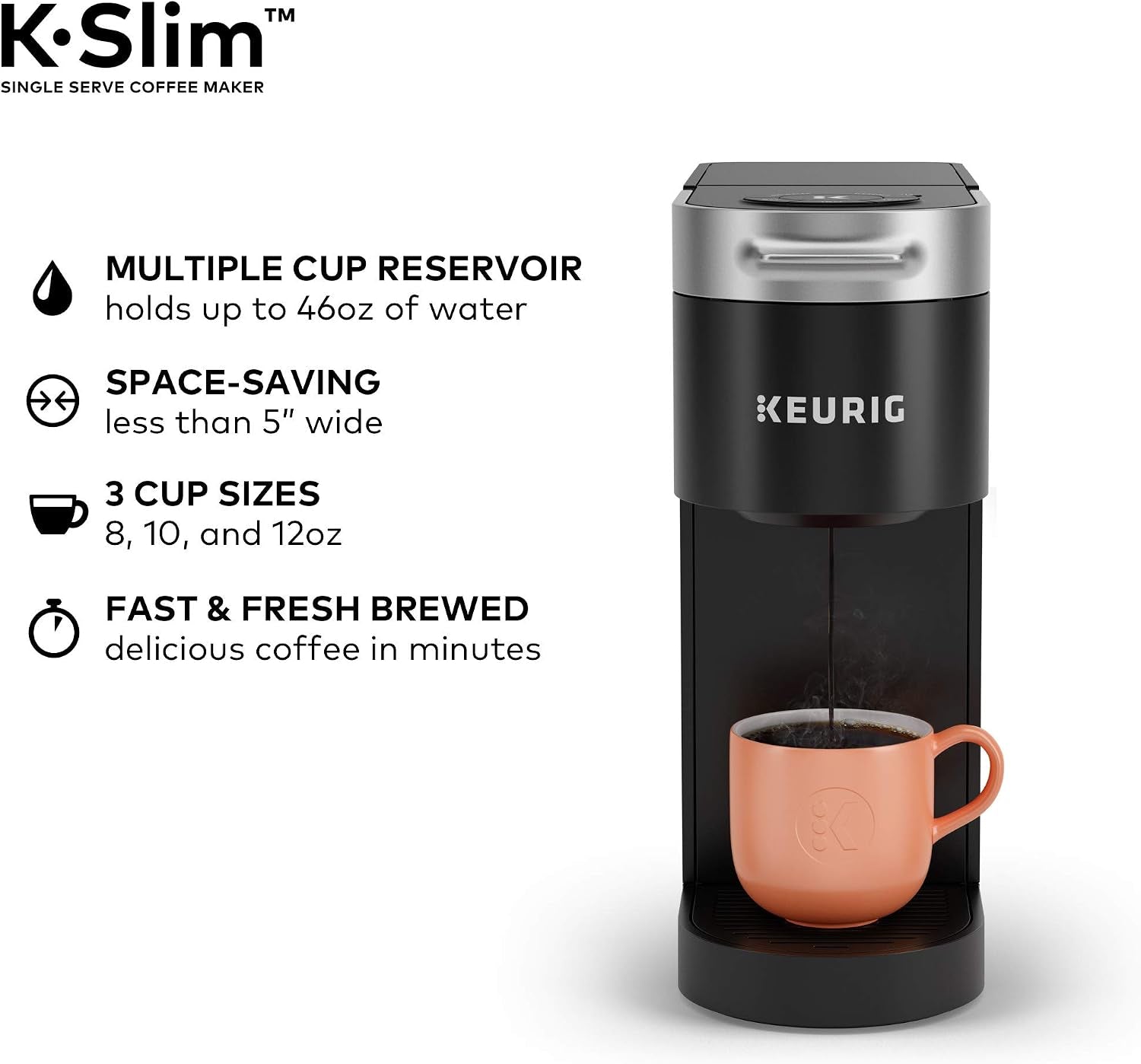 k-slim-single-serve-k-cup-pod-coffee-maker-multistream-technology-3-brew-sizes-slim-and-sleek-design-46oz-removable-reservoir-black-multistream-technology-3-brew-sizes-sleek-design-removable-reservoir