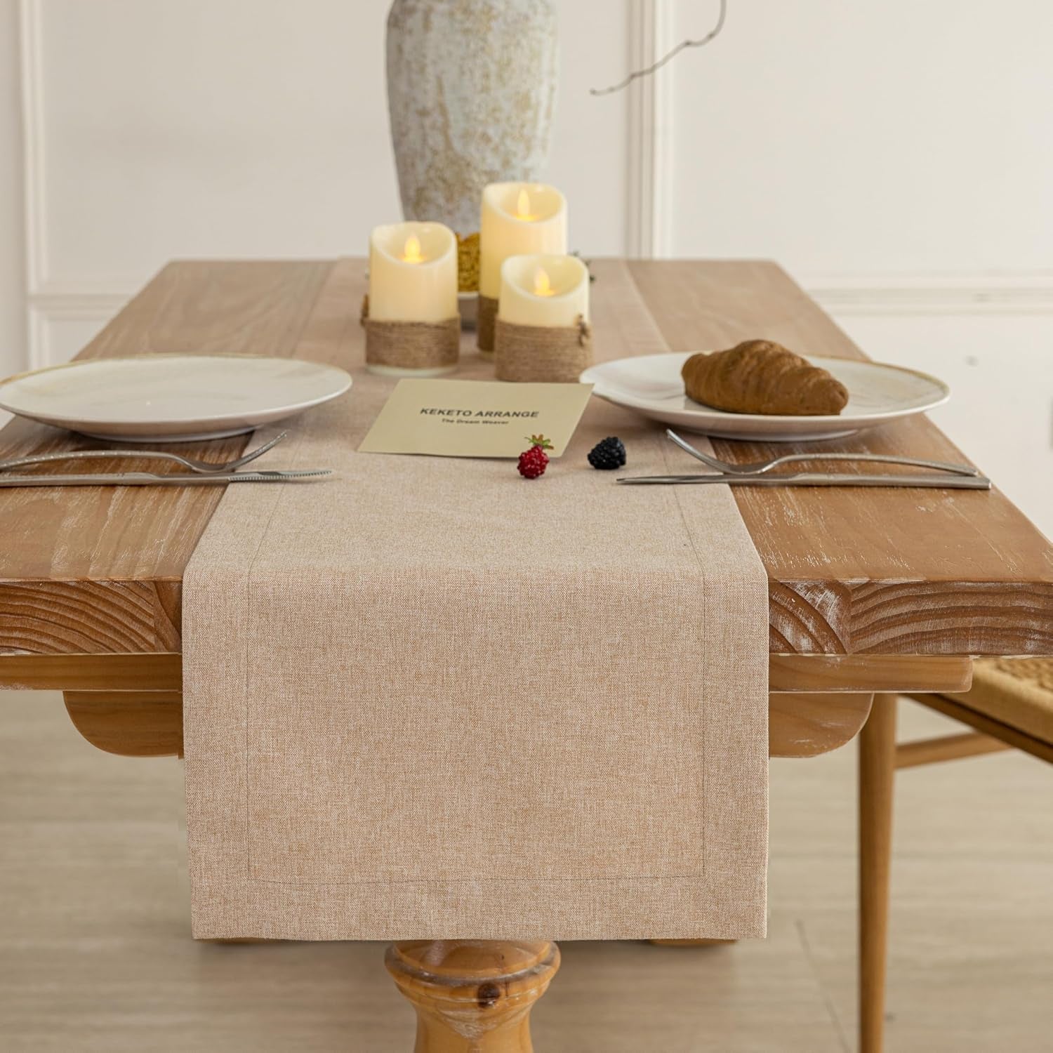 deep-beige-rustic-table-runner-72-inches-dining-table-decors