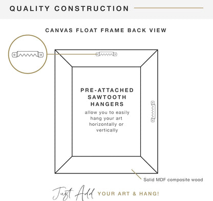 Canvas Float Frame, 18X24, Walnut Woodgrain5