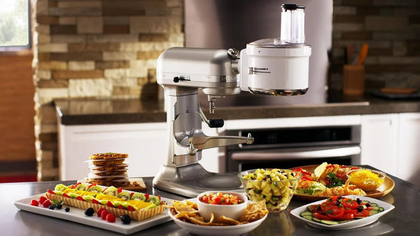 Kitchenaid Food Processor Attachment, KSM1FPA | Fits All Kitchenaid Stand Mixers, Wide Feed Tube, Includes Slicing, Shredding and Julienne Discs5