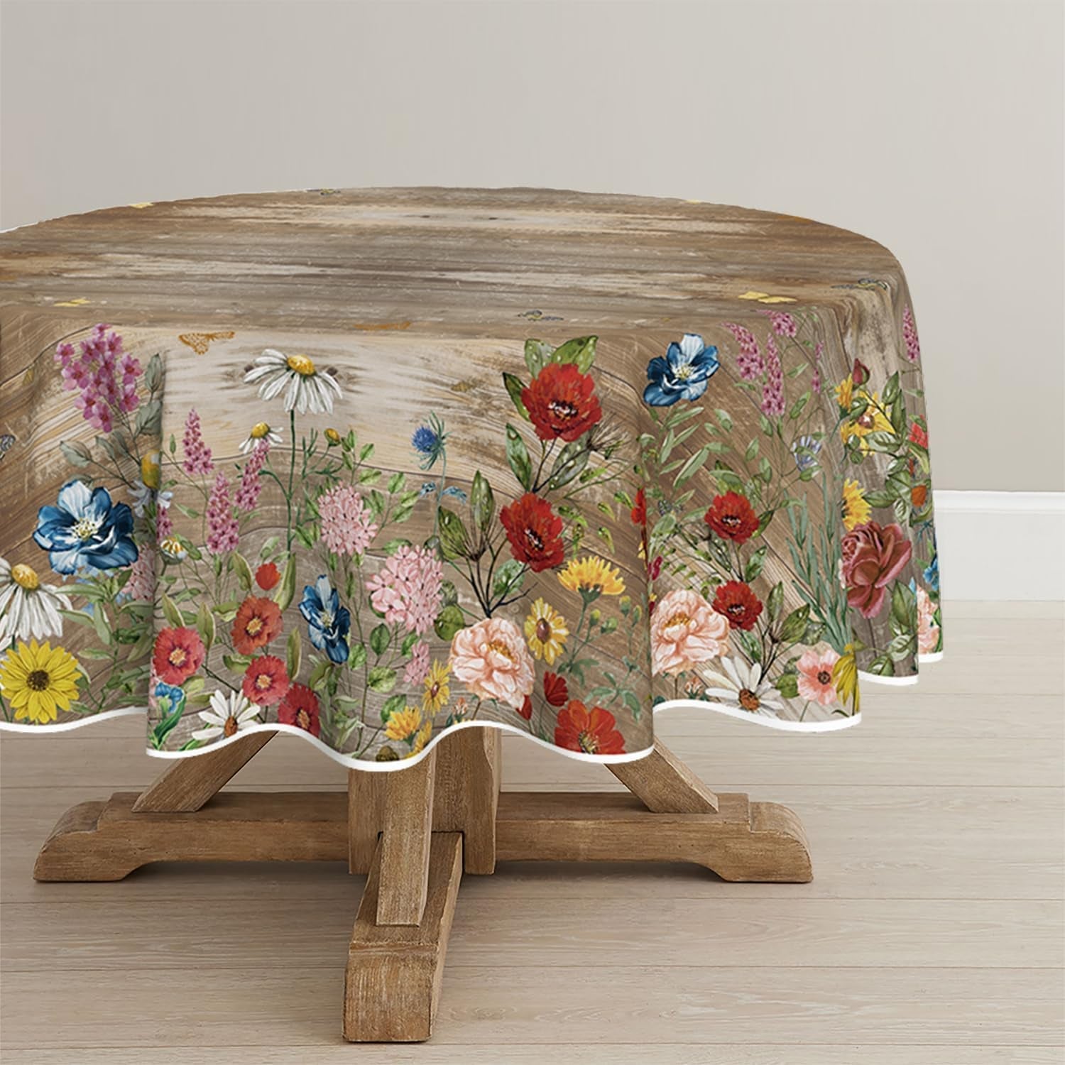 spring-tablecloth-90-x-90-inch-round-flowers-brown-wood-grain