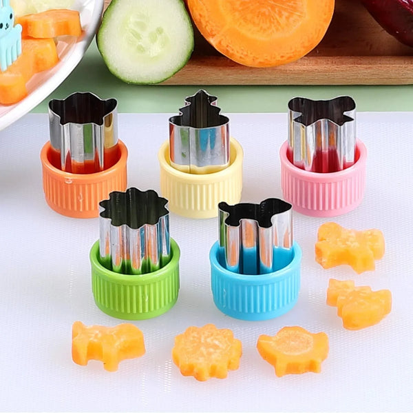 24 Pcs Cookie Cutters Fruit Cutter Set Vegetable Stamps Mold7