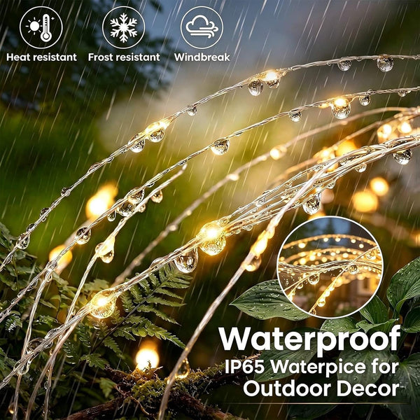 Solar Fireworks Lights Outdoor Waterproof 4 Pack Solar Garden Light9