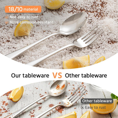Forks 12 Piece Dinner Forks Set, 18/10 Stainless Steel, 8.18 Inch | Food Grade Metal Forks, Mirror Polished, Dishwasher Safe, Rust Resistant, for Home Kitchen, Weddings, Parties & Restaurants6