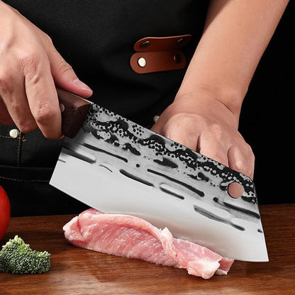 Meat Cleaver, Forged Wood Handle Kitchen Knives Chef Slicing Cleaver Meat Fish Vegetable Knife Full Tang Knives7