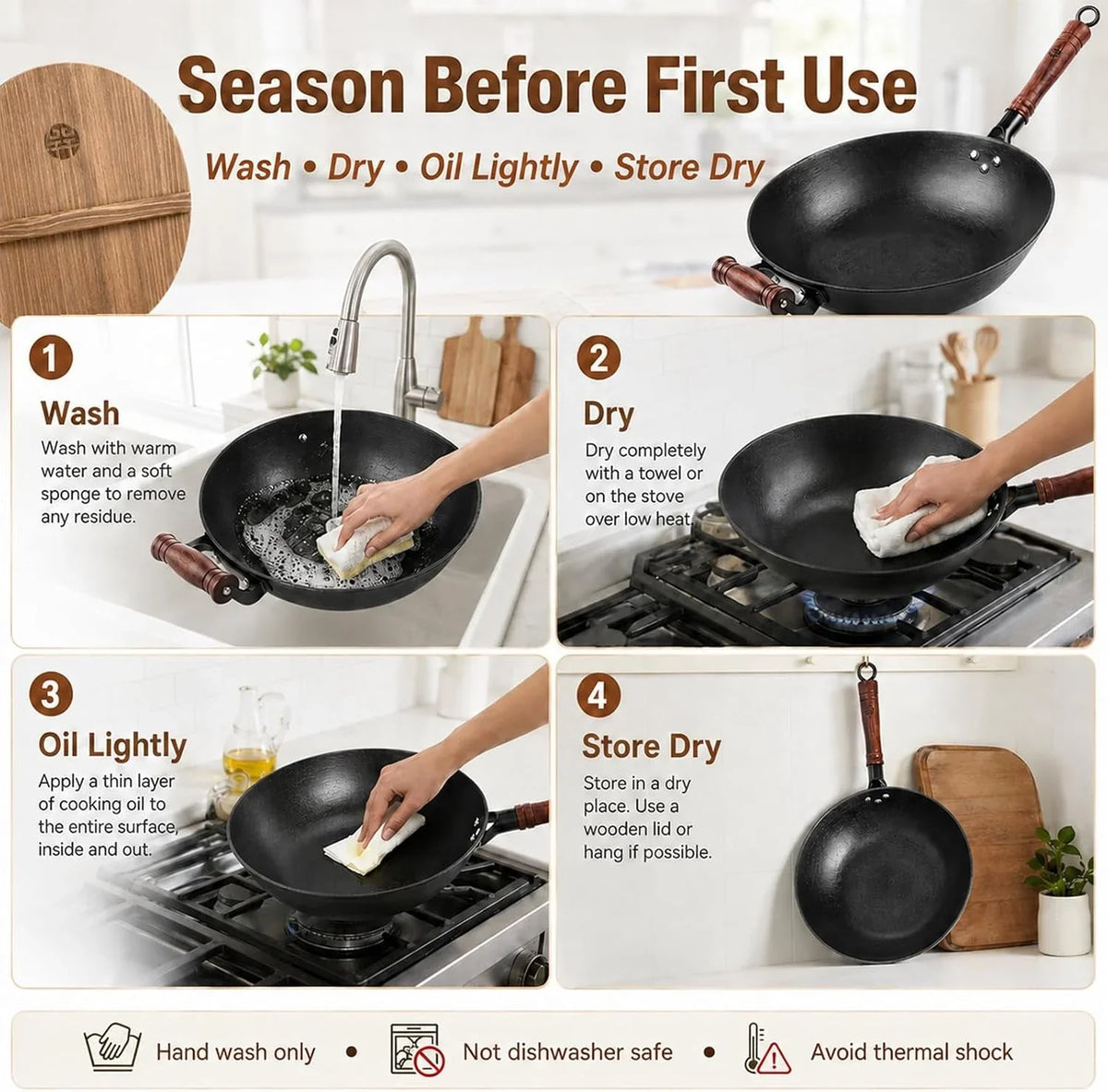 12-6-inch-cast-iron-wok-with-wooden-lid-handcrafted-flat-bottom-chinese-stir-fry-pan-uncoated-heavy-duty-iron-wok-for-induction-gas-electric-ceramic-stoves-uncoated-cast-iron-wok-with-wood-lid-for-induction-gas-and-electric-stoves-season-before-use