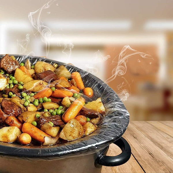 Slow Cooker Liners (40 Liners), 13" × 21" Pot Liners Fit 3-8 Quarts, Disposable Cooking Bags Suitable for Oval & round Pot, BPA Free (13" × 21")7