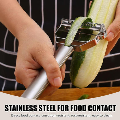 Multifunction Stainless Steel Julienne Peeler Vegetable Peeler Double Planing Grater Kitchen Accessories Cooking Tools6