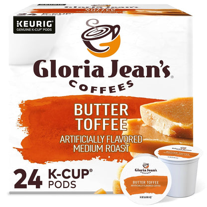 Coffees Butter Toffee, Single-Serve Keurig K-Cup Pods, Flavored Medium Roast Coffee, 24 Count (Pack of 1)1