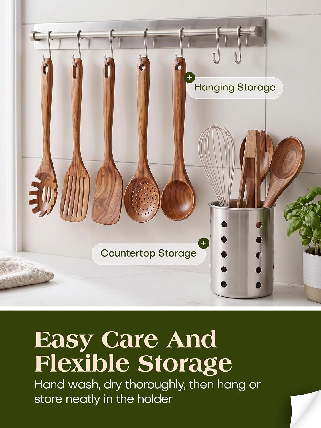 11-piece-natural-teak-wood-kitchen-utensil-set-with-holder-wooden-spoons-and-cooking-utensils-for-nonstick-cookware-includes-spatulas-ladle-and-whisk