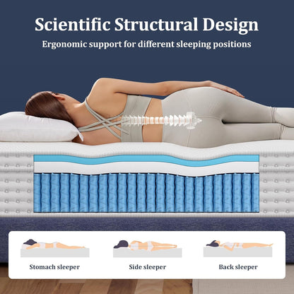 14 Inch Firm Queen Hybrid Mattress in a Box, 365-Night Trial5