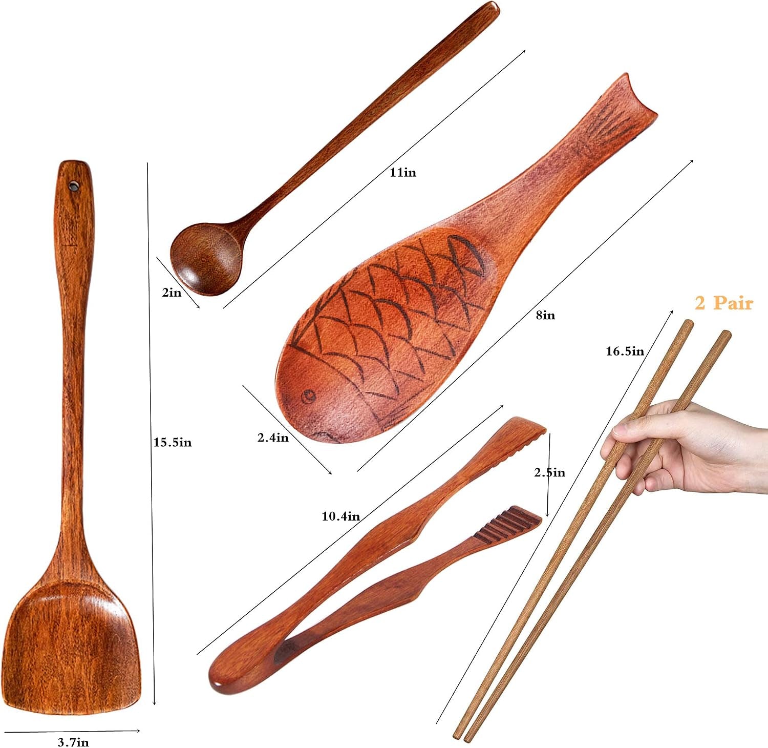 wok-utensils-wooden-cooking-utensils-tools-6-pcs-wooden-spatula-barbecue-tongs-wok-shovel-cooking-chopsticks-long-spoons-nanmu-fish-shaped-rice-spoon-accessories
