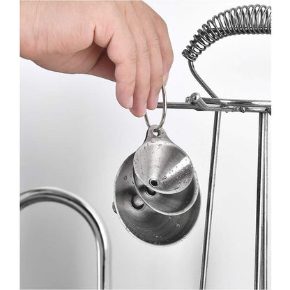 Metal Stainless Steel Funnel, Large Medium Small Funnel Set of 3, Food Grade Mini Kitchen Funnels for Transferring Essential Oils, Liquid, Fluid, Small Funnels for Filling Bottles Flask Cooking7