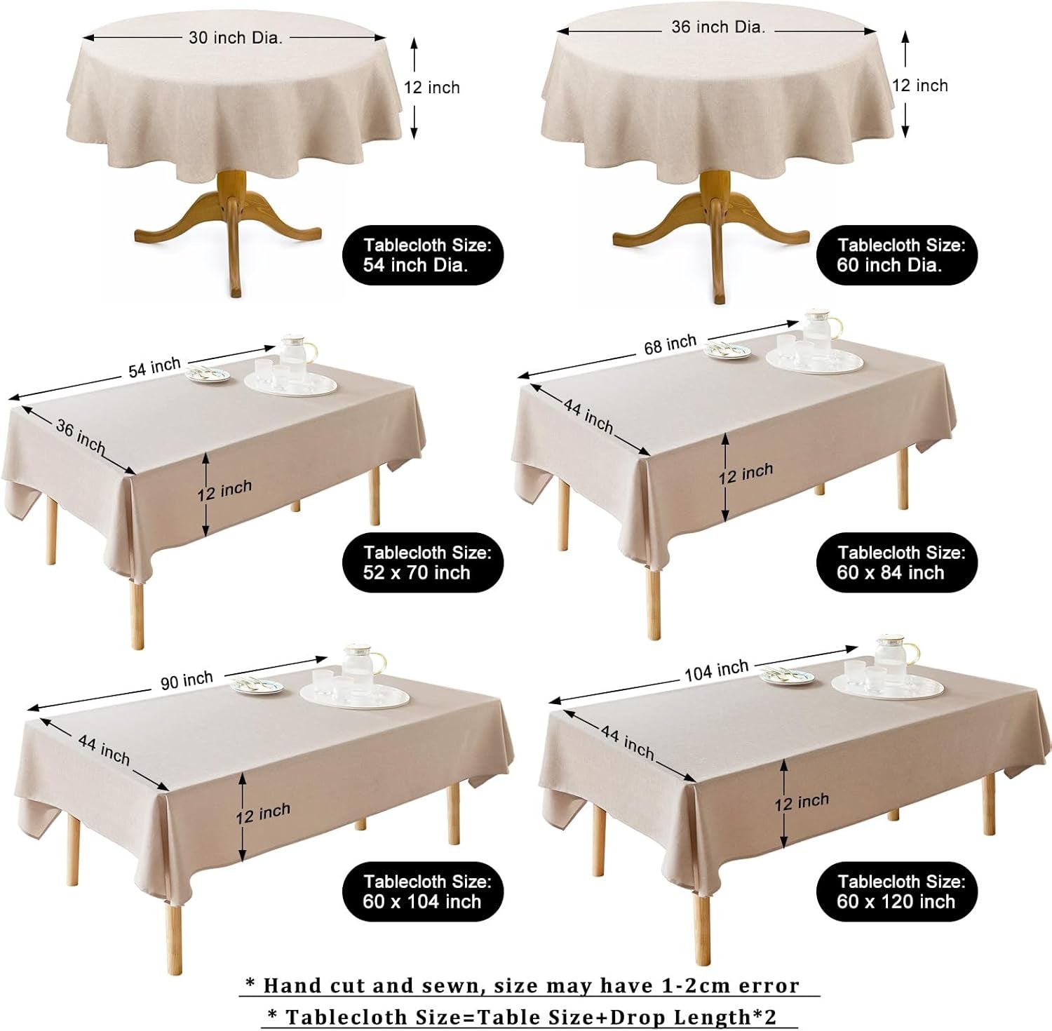 textured-table-cloth-rectangle-52x70-inch-for-home-kitchen-decor