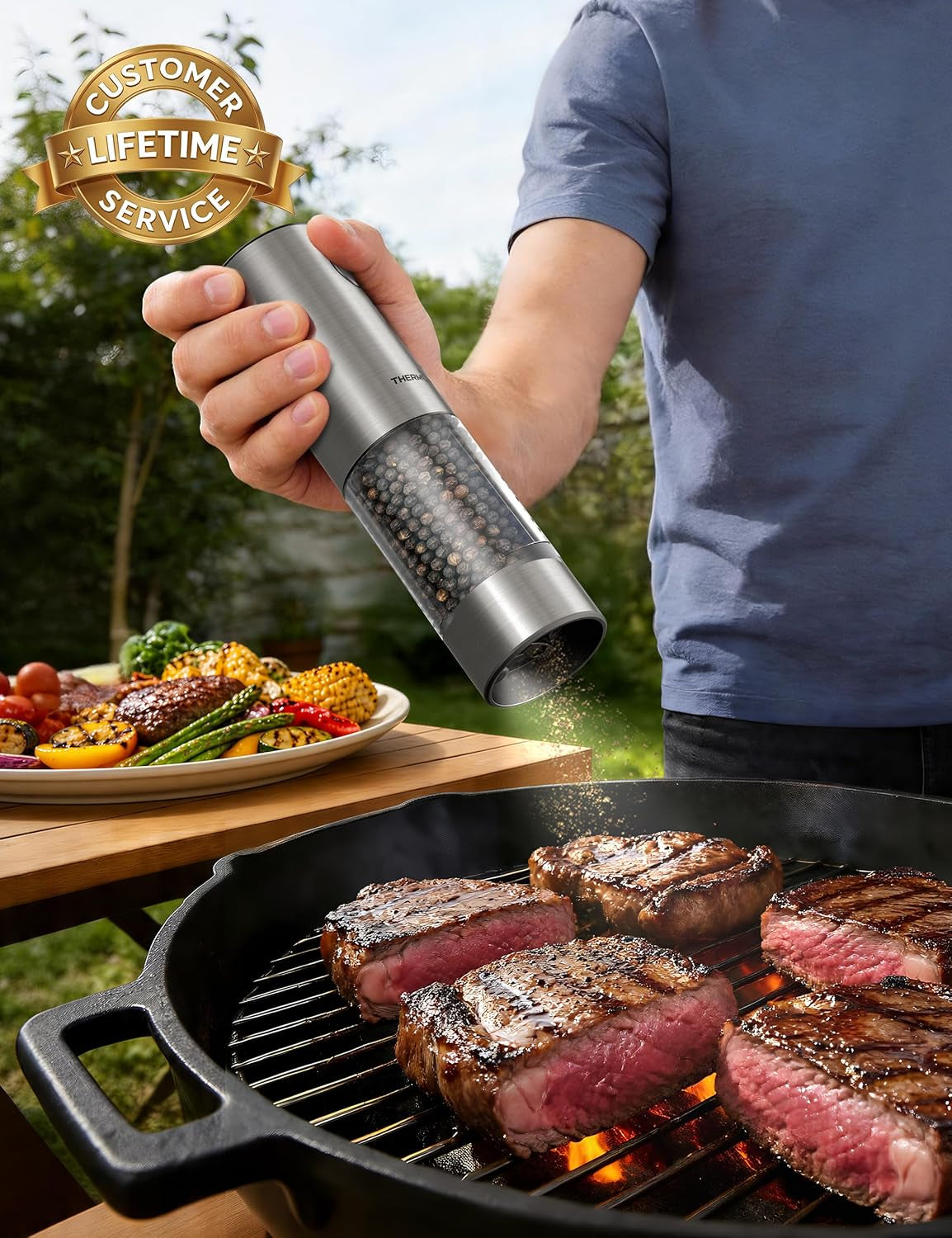 electric-salt-and-pepper-grinder-set-110ml-larger-rechargeable-automatic-salt-and-pepper-mill-grinder-with-6-adjustable-coarseness-electric-salt-and-pepper-shakers-led-gun-grey