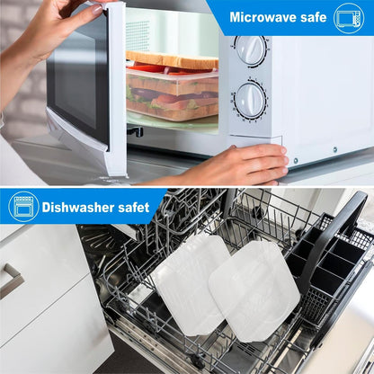 4 PCS Sandwich Containers 100% Airtight Bpa-Free Microwave Dishwasher Safe6