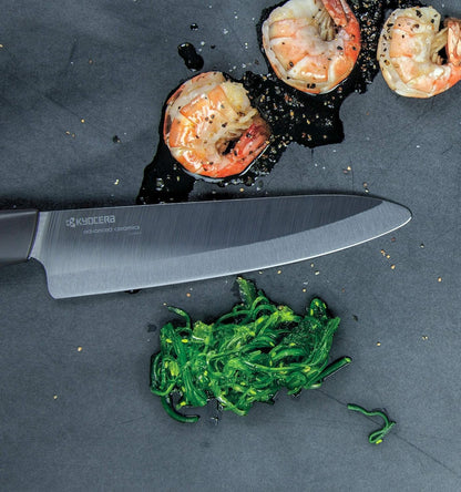 Black 3-PC Ceramic Knife Set: Santoku, Utility & Paring Knife | Made in Japan Non-Reactive Zirconia Blades, Lightweight Design Reduces Hand Fatigue, Will Not Cause Food Oxidation5