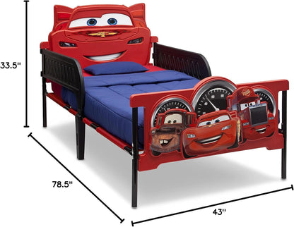 Plastic 3D-Footboard Twin Bed, Disney/Pixar Cars3