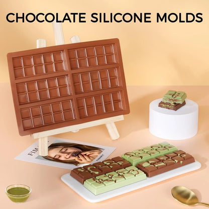 Chocolate Bar Mold - Non-Stick Chocolate Molds, Food Grade Silicone Deep Mold for Dubai Pistachio, Candy, Snacks5