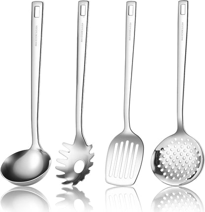 18/8 Stainless Steel Cooking Utensils Set of 4, Dishwasher Safe1