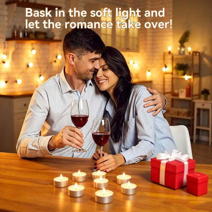 Unscented Tea Light Candles 30 Pack 2.5-3 Hour Burn White Smokeless5