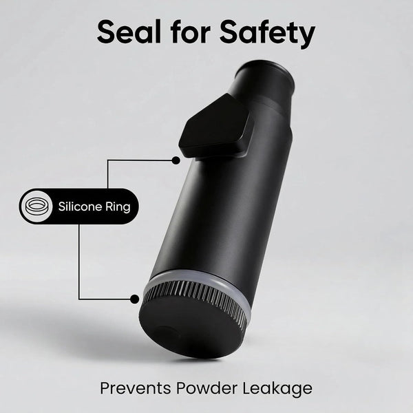 Metal Ieak-Proof Bottle (2Nd Generation Upgrade Version) (Black）Portable Pepper Shaker (3 Pack)5