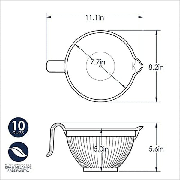 Better Batter Bowl, White, 10 Cups6