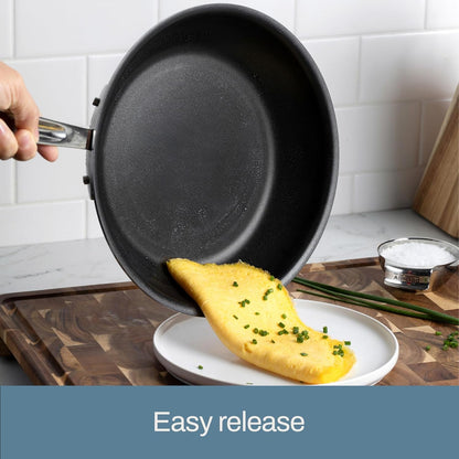 All-Clad D3 Pro Nonstick Stainless Steel 8" Fry Pan, Made in the USA | the Original Bonded Professional Cookware, Nonstick 8" Omelet Pan, Induction Compatible, Oven Safe up to 600F5