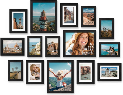 15 Pack Picture Frames Collage Wall Decor, Wall/Tabletop Display1