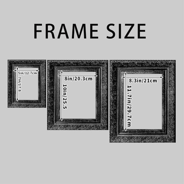 Vintage Picture Frame, Decorative Wall Hanging and Tabletop Display Photo Frame (Black, 8X10)5