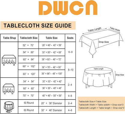 Rectangular Textured Tablecloth, 60 X 120 Inch, Olive Green6