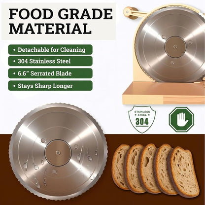 Manual Bread Slicer for Homemade Bread, Sourdough, Adjustable Thickness6