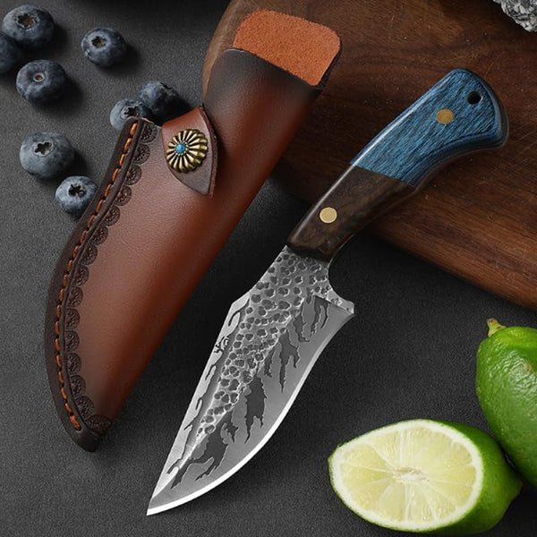 Meat Cleaver,Cleaver Knife, Stainless Steel Boning Knife Handmade Forge Knife Meat Cleaver Kitchen Chef Knife Butcher Knife Wooden Handle Kitchen Supplies3