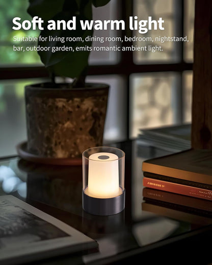 4" Black Cordless Table Lamp Set of 2, Outdoor Rechargeable Lamp9