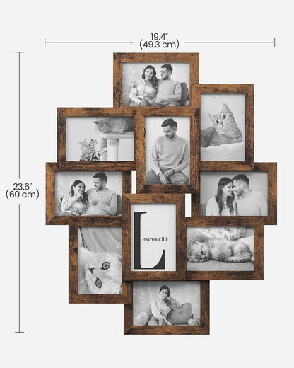 SONGMICS Collage Picture Frames for Wall Decor, 10-Pack 4X6, Glass Front2