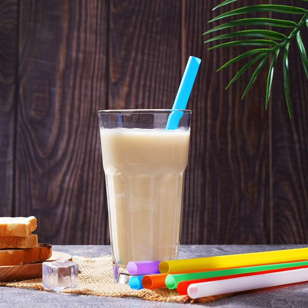 200-pcs-jumbo-smoothie-straws-colorful-wide-mouth-milkshake-disposable-plastic-0-43-diameter-x-8-2-long-8-colors-mixed