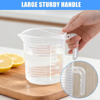 2 Pack Measuring Cup Set, 500Ml and 1000Ml5