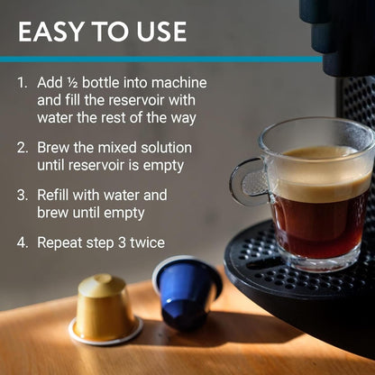 Coffee Machine Descaler, 2-Pack (1-Year Supply) Universal Descaling | Solution for Keurig, Nespresso, Breville, De’Longhi, Jura & Ninja – Coffee Maker Cleaner and Limescale Remover – Made in USA4