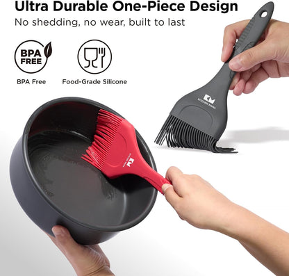 Platinum Silicone Extra Wide Pastry & Basting Brush Set5