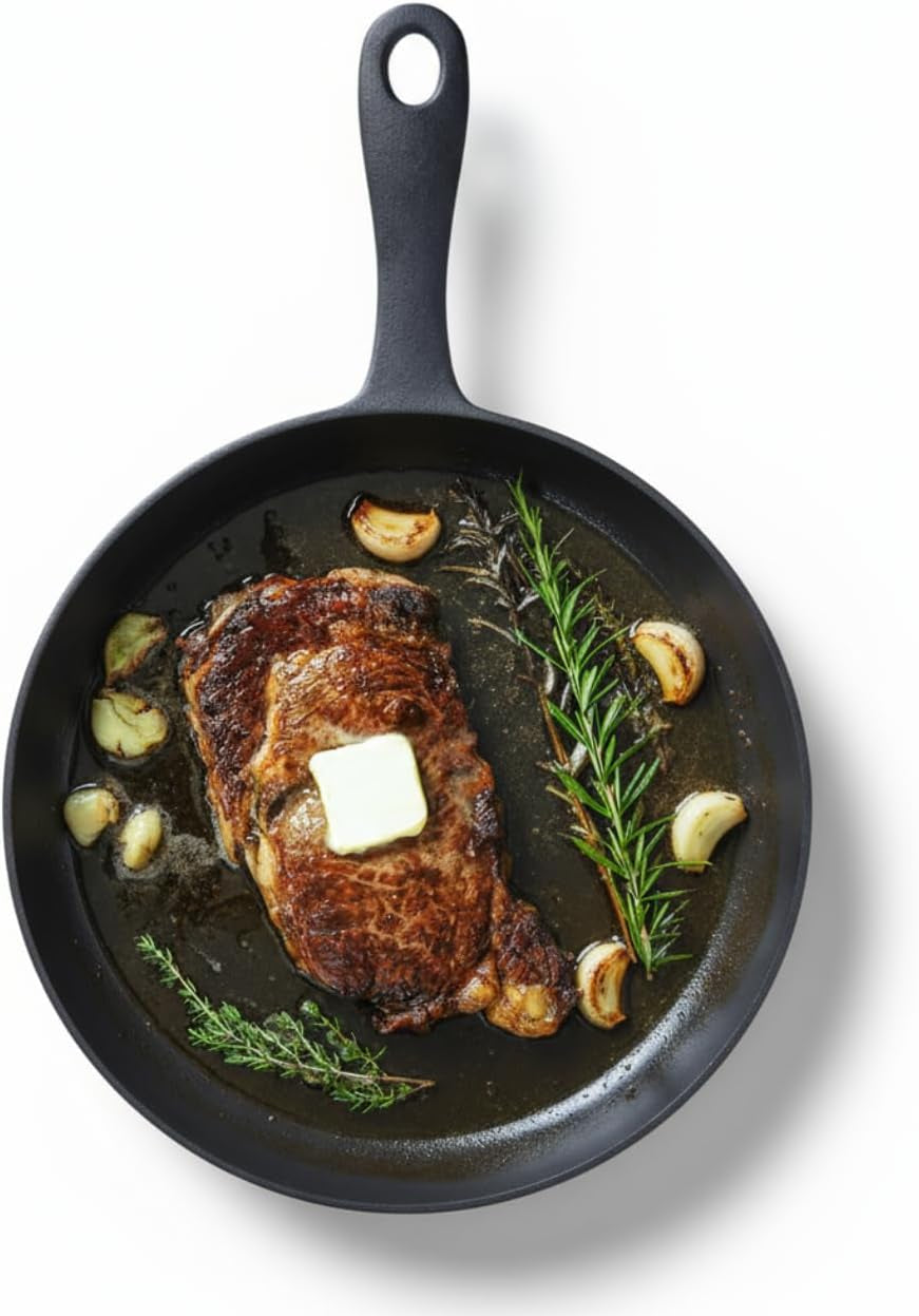 12-inch-smooth-cast-iron-skillet-naturally-non-stick-pre-seasoned-frying-pan-smooth-finish-for-grilling-frying-sauteing-searing-baking-use-on-oven-stove-grill-or-campfire