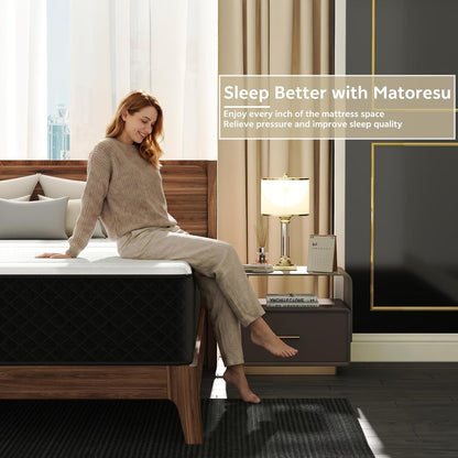 12 Inch Queen Hybrid Mattress in a Box, Firm Pocket Spring | Gel Foam, Pressure & Pain Relief, Motion Isolation, Certipur-Us Certified, Gel Memory Foam Layer3