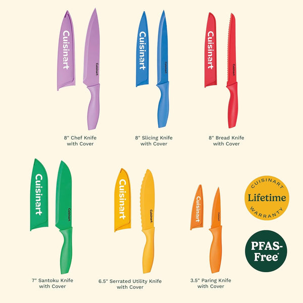 C55-01-12PCKS Collection 12-Piece Knife, Multicolor Advantage-Cutlery-Set, Multi-Colored5