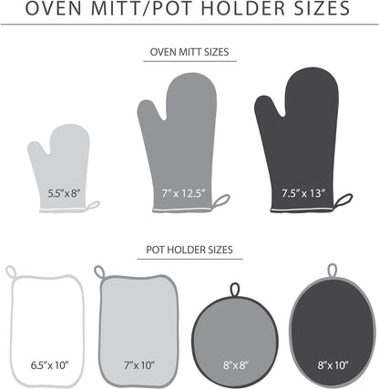 Kitchenaid Beacon Two-Tone Non-Slip Mini Oven Mitt Set, Milkshake Tan/Beige, 5.5"X8", 2 Piece6