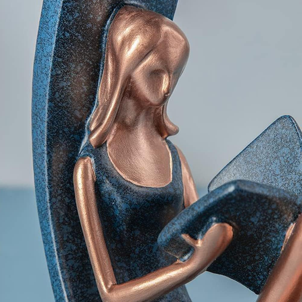 2pcs-11h-girl-statues-reading-girl-sculptures-ornaments-blue-abstract-sculptures-yoga-girl-collectible-figurines-for-home-office-living-room-table-bookshelf-desk-housewarming-decor
