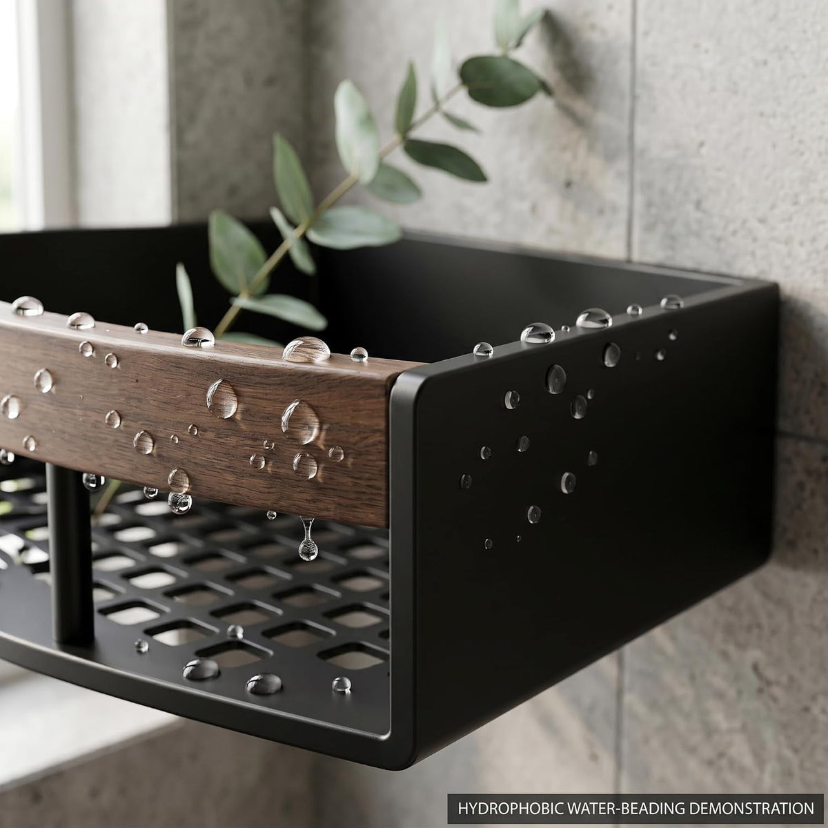 2-pack-corner-shower-caddy-with-walnut-wooden-shelf-wall-mounted-bathroom-organizer-matte-black-aluminum-alloy-storage-rack-for-toilet-dorm-and-kitchen