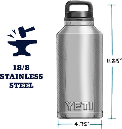 Rambler 64 Oz Bottle, Vacuum Insulated, Leakproof, Stainless Steel with Chug Cap, Black4